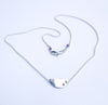 NEW Half moon letter necklace SILVER