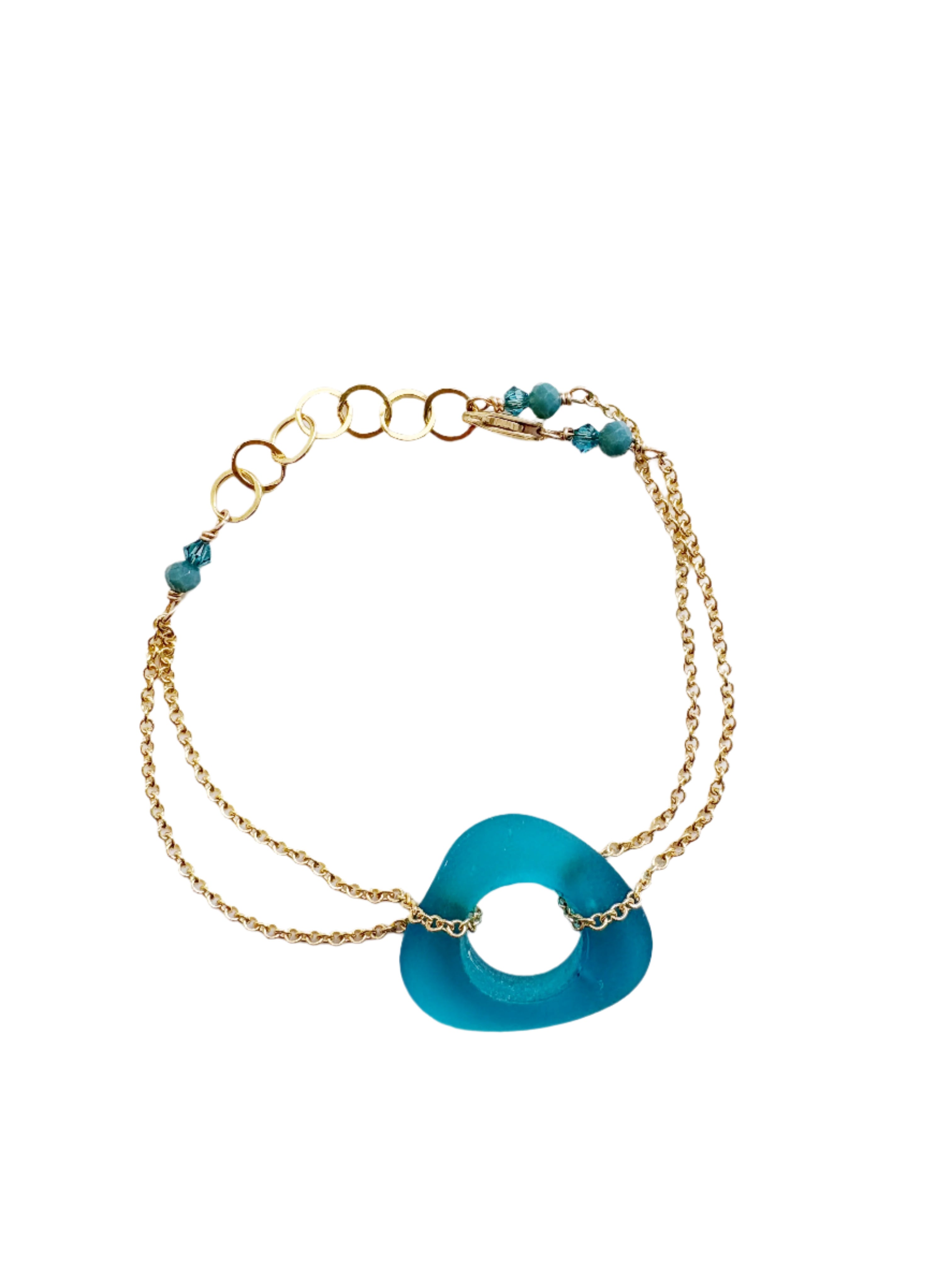 ブレスレット Numbering Ellipse Glass Bracelet #7925 5BNY885 Peridot Line Bracelet Sterling Silver 7.25