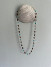 limited edition . shell and turquoise wrapped necklace