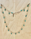 limited edition . turquoise wrapped necklace