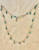 limited edition . turquoise wrapped necklace