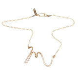 necklace . abstract letters