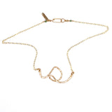 necklace . abstract letters