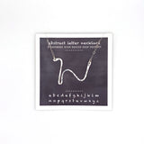 necklace . abstract letters