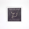 necklace . abstract letters