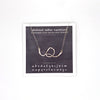 necklace . abstract letters