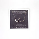 necklace . abstract letters