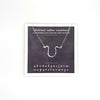 necklace . abstract letters