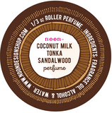 rollerball perfume . coconut, tonka and sandalwood