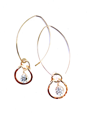 small hammered circle drops