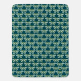 Plush Throw Blanket - Butterfly Teal