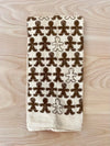 flour sack tea towel . seasonal . gingerbread