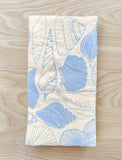 flower sack tea towel . shells