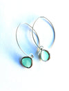 last call . edged teardrops on mini hoops