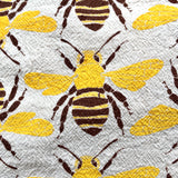flour sack tea towel . bees