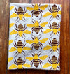 flour sack tea towel . bees