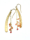 earrings . hammered wishbones