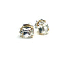 earrings . oval mini swarovski studs