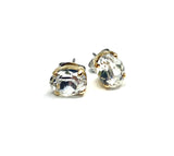 earrings . oval mini swarovski studs