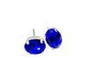 earrings . oval mini swarovski studs