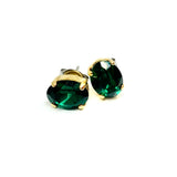 earrings . oval mini swarovski studs