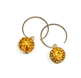 earrings . pave bauble