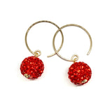 earrings . pave bauble