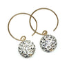 earrings . pave bauble