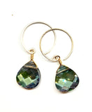 earrings . little round swarovski