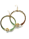 earrings . hammered hoops