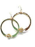 earrings . hammered hoops
