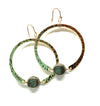 earrings . hammered hoops