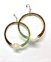 earrings . hammered hoops