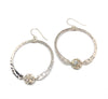 earrings . hammered hoops