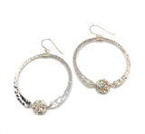 earrings . hammered hoops