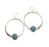 earrings . hammered hoops