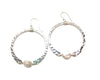 earrings . hammered hoops