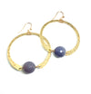 earrings . hammered hoops