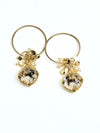 earrings . nouveau clusters