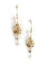 earrings . grecian vines