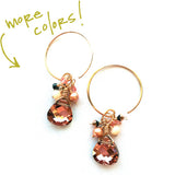 earrings . MINI cluster swarovskis