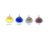 earrings . faceted oblong briolette core