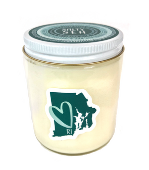 candle . soy wax . Rhode Island