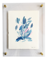 Susan LaConti . Abstract Botanical (BLUE) 8x10