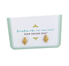 earrings . tulip shell studs