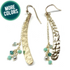earrings . hammered wishbones