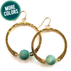 earrings . hammered hoops