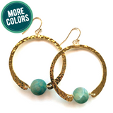 earrings . hammered hoops