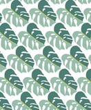 Plush Throw Blanket - monstera leaves