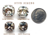 earrings . dazzling studs . SMALL